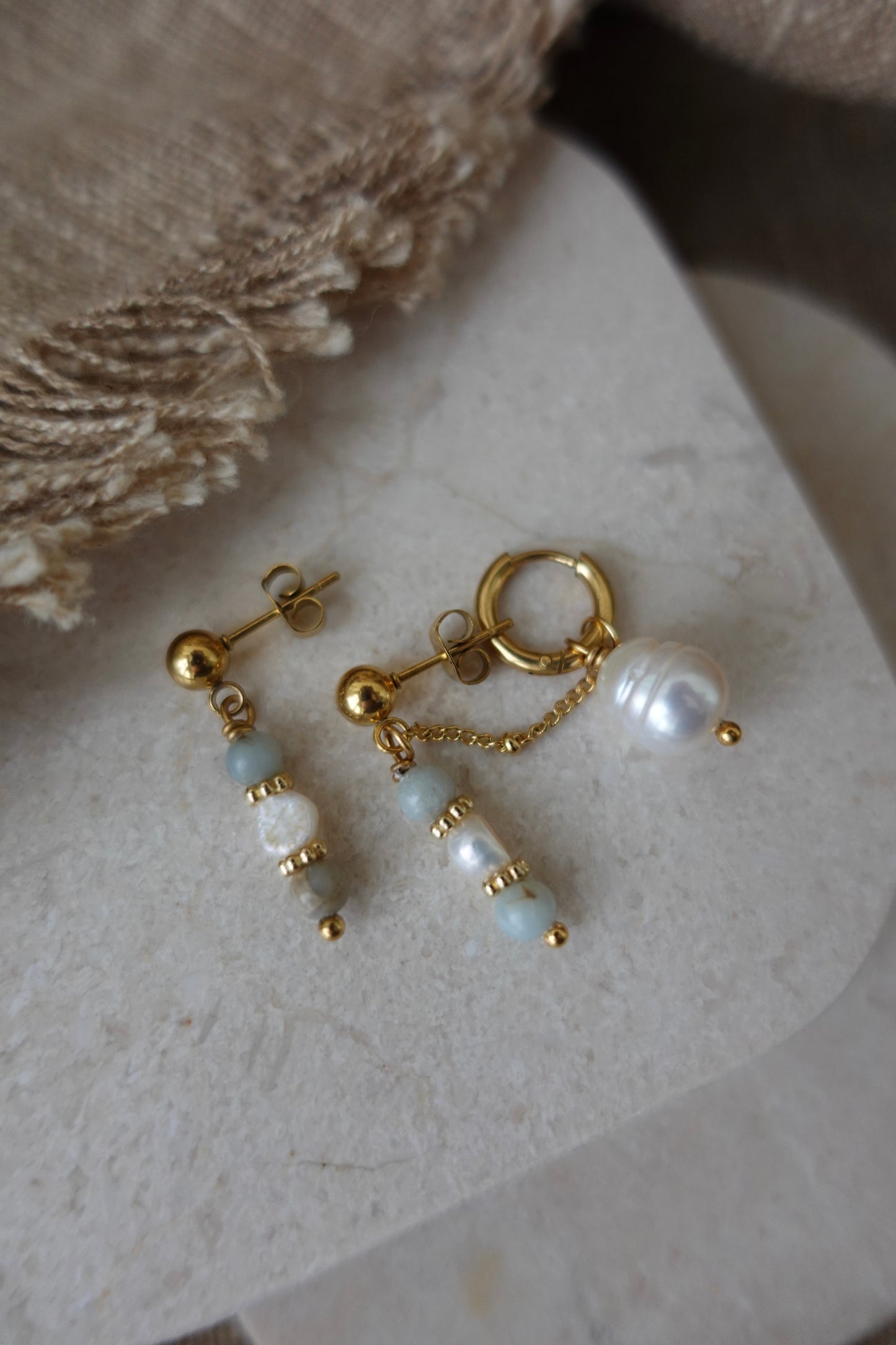 Double boucles perle d’eau douce