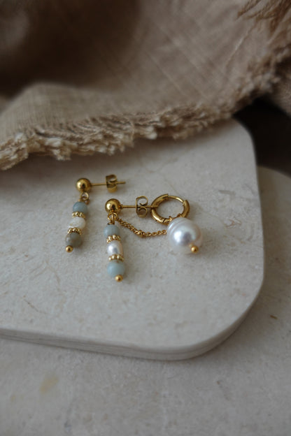 Double boucles perle d’eau douce