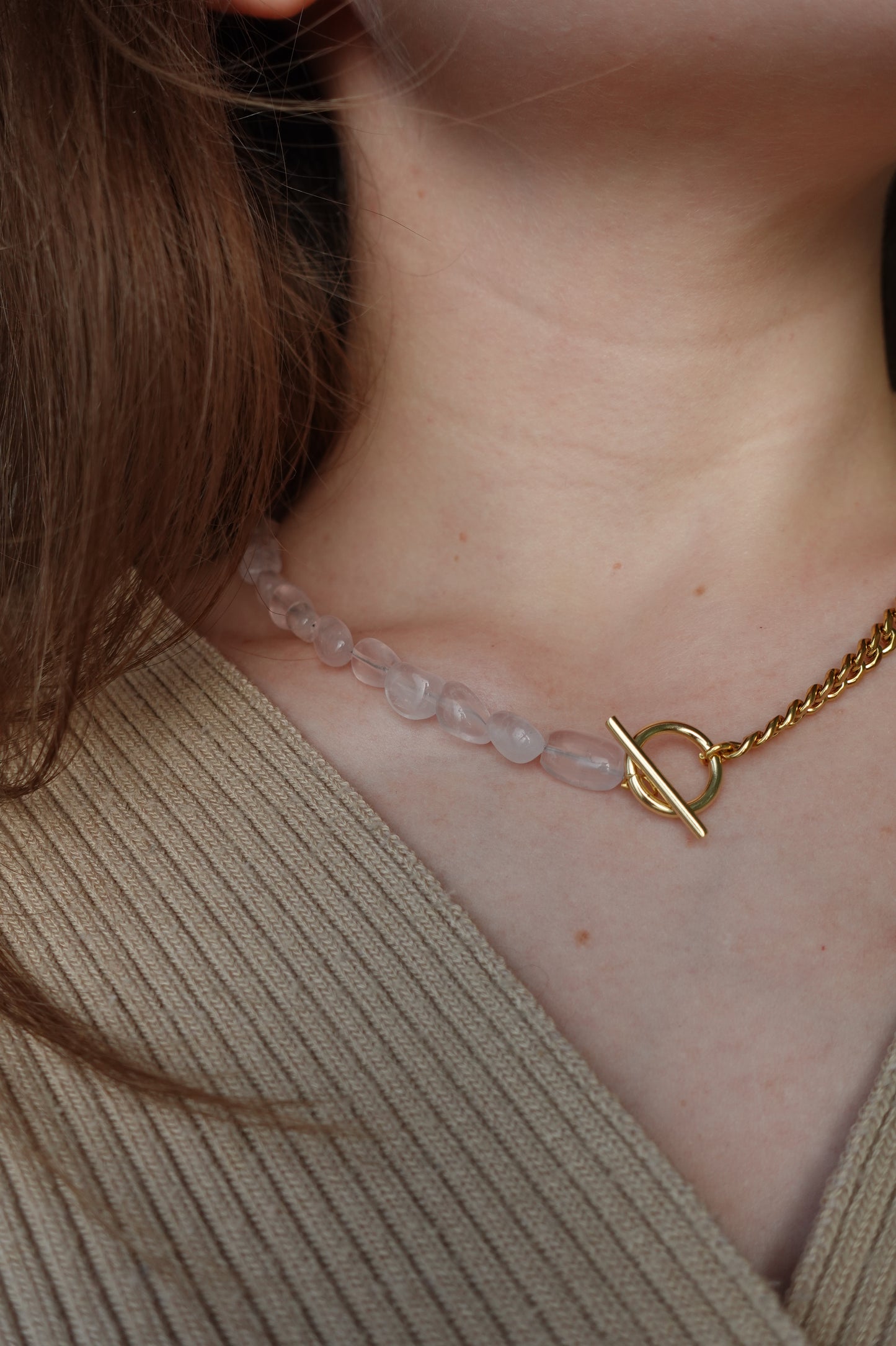 Choker Quartz Rose