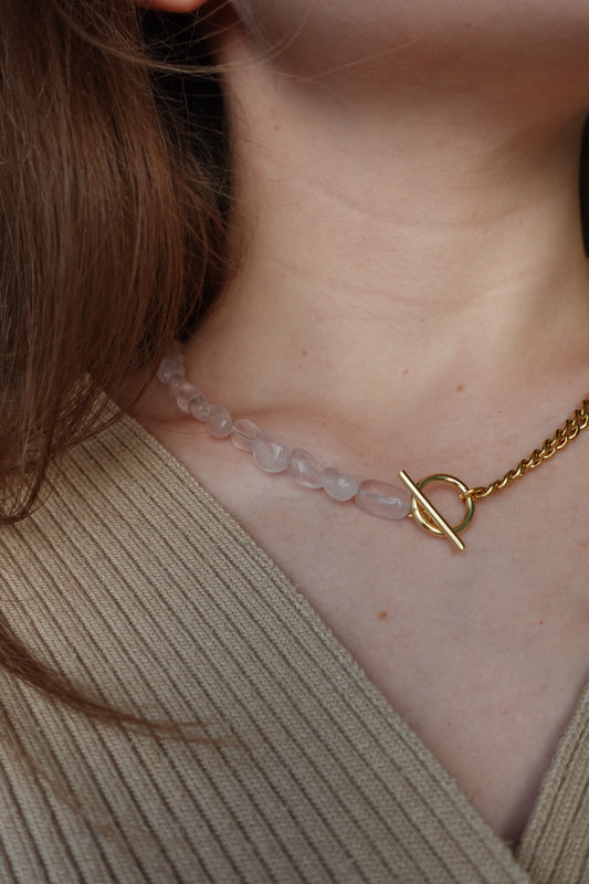 Choker Quartz Rose