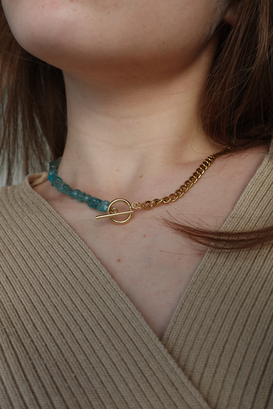 Choker Apatite bleue