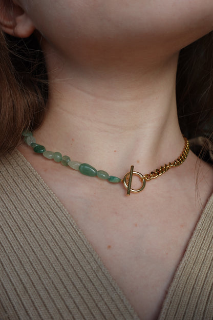 Choker Aventurine verte