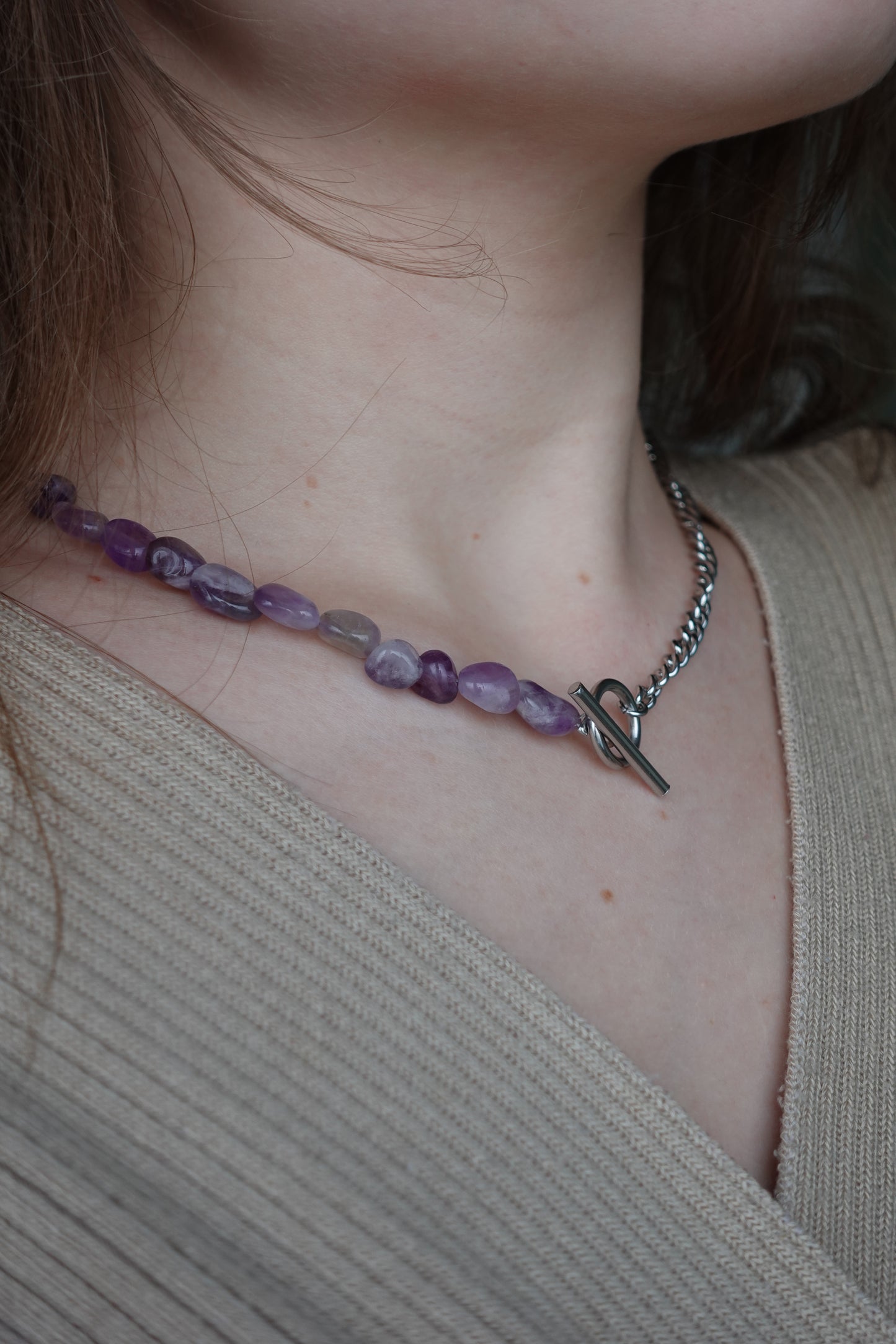 Choker Amethyste