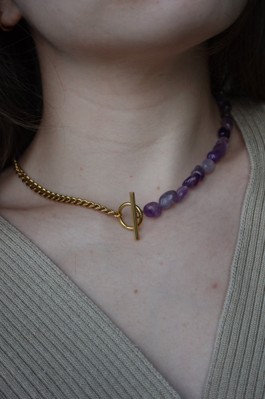 Choker Amethyste