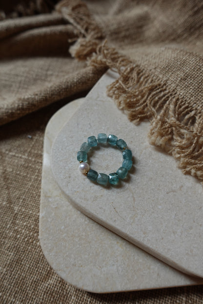 Bague unique - Apatite bleue