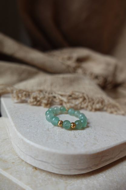 Bague Athena - Aventurine verte